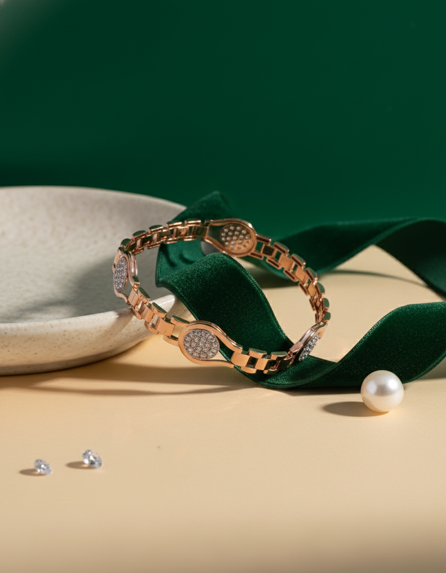 Brilliant Round-Cut Diamond Bracelet in 18K Yellow Gold - K1BR18YDIA007