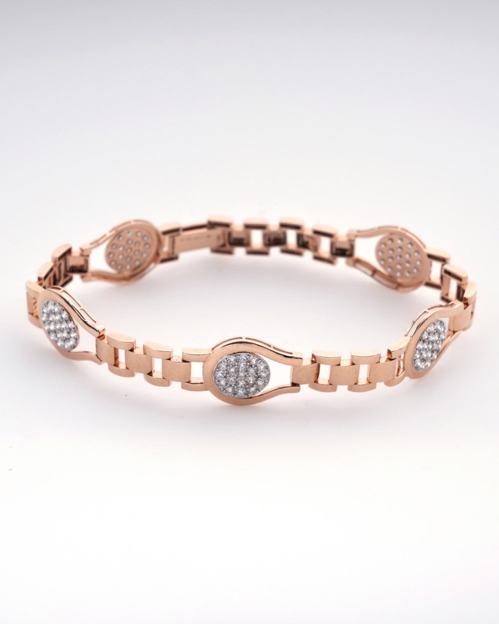 Brilliant Round-Cut Diamond Bracelet in 18K Yellow Gold - K1BR18YDIA007