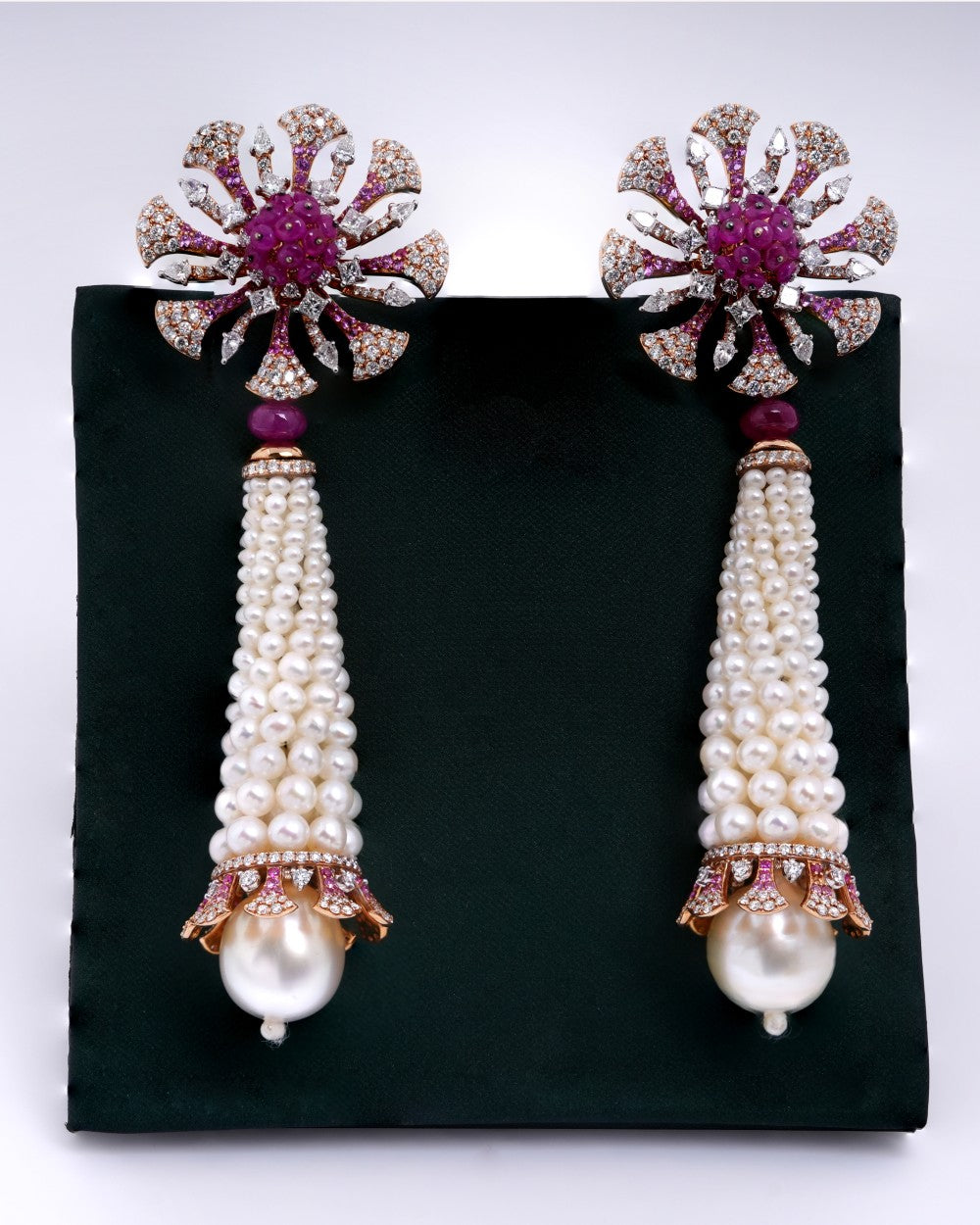 Princess & Pear-Cut Diamond Jumukkas in 18K Yellow Gold - K1EJ18YDIA012