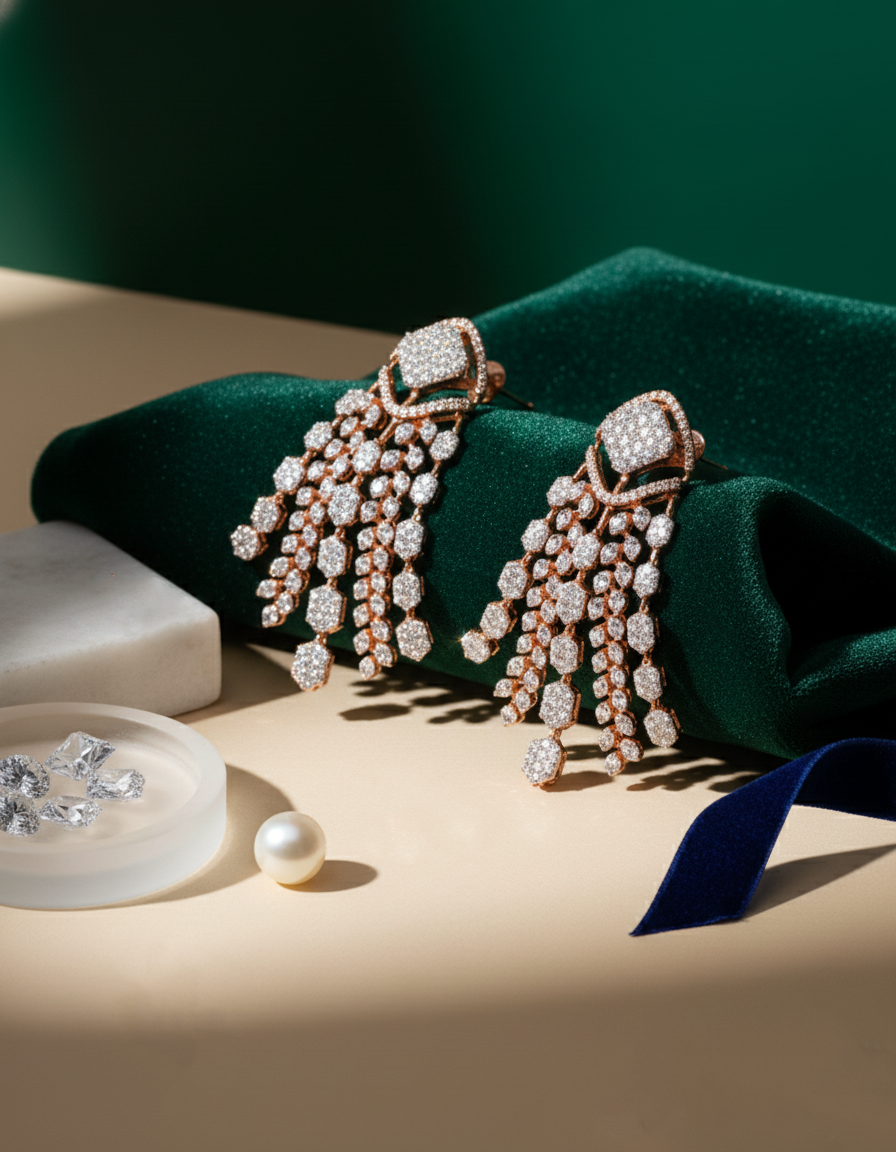 Brilliant Round-Cut Diamond Earrings in 18K Yellow Gold - K1ER18YDIA010