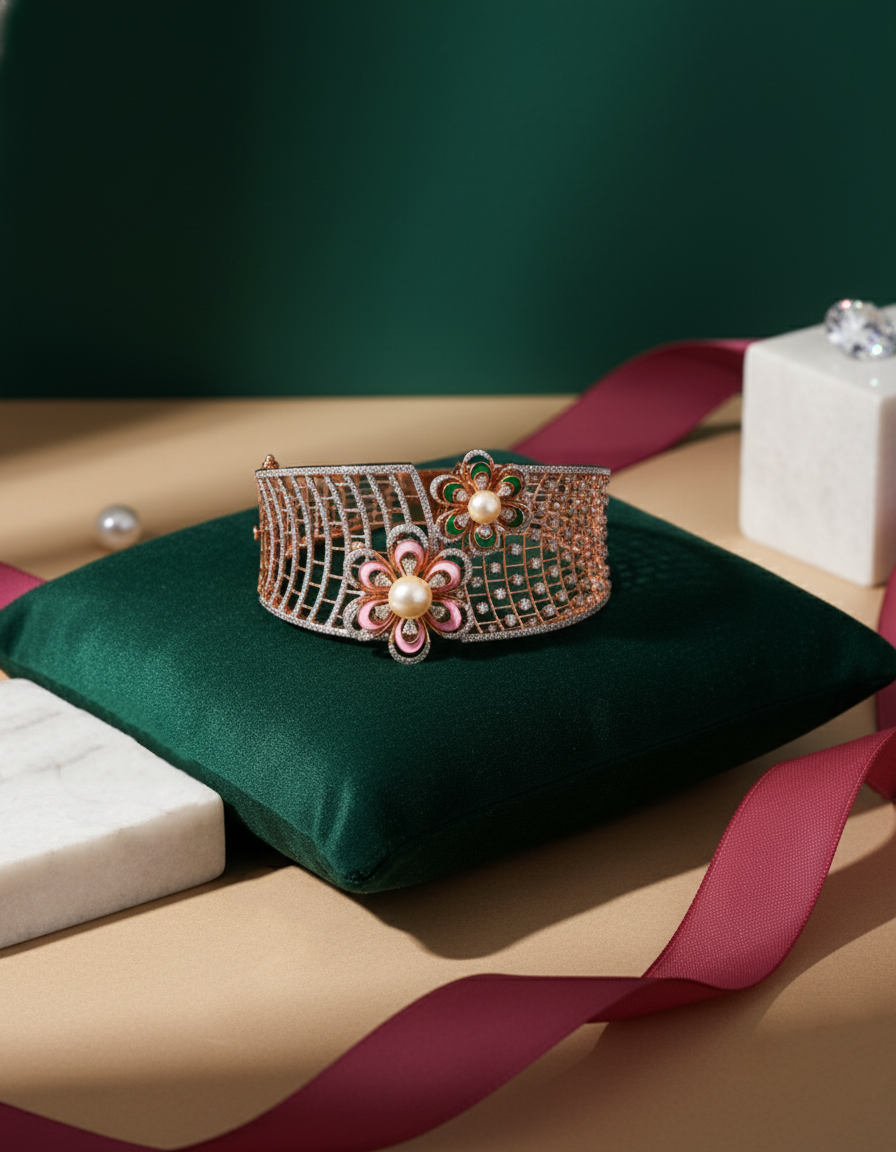 Brilliant Round-Cut Diamond Oval Bangle in 18K Yellow Gold - K1OB18YDIA032