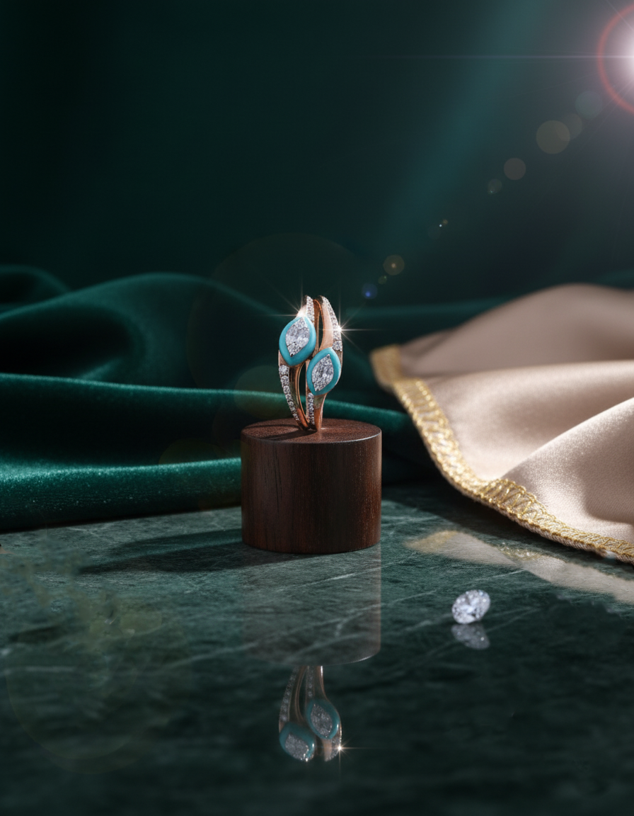 Marquise Brilliant-Cut Diamond Ring for Women in 18K Yellow Gold - K1RG18YDIA039