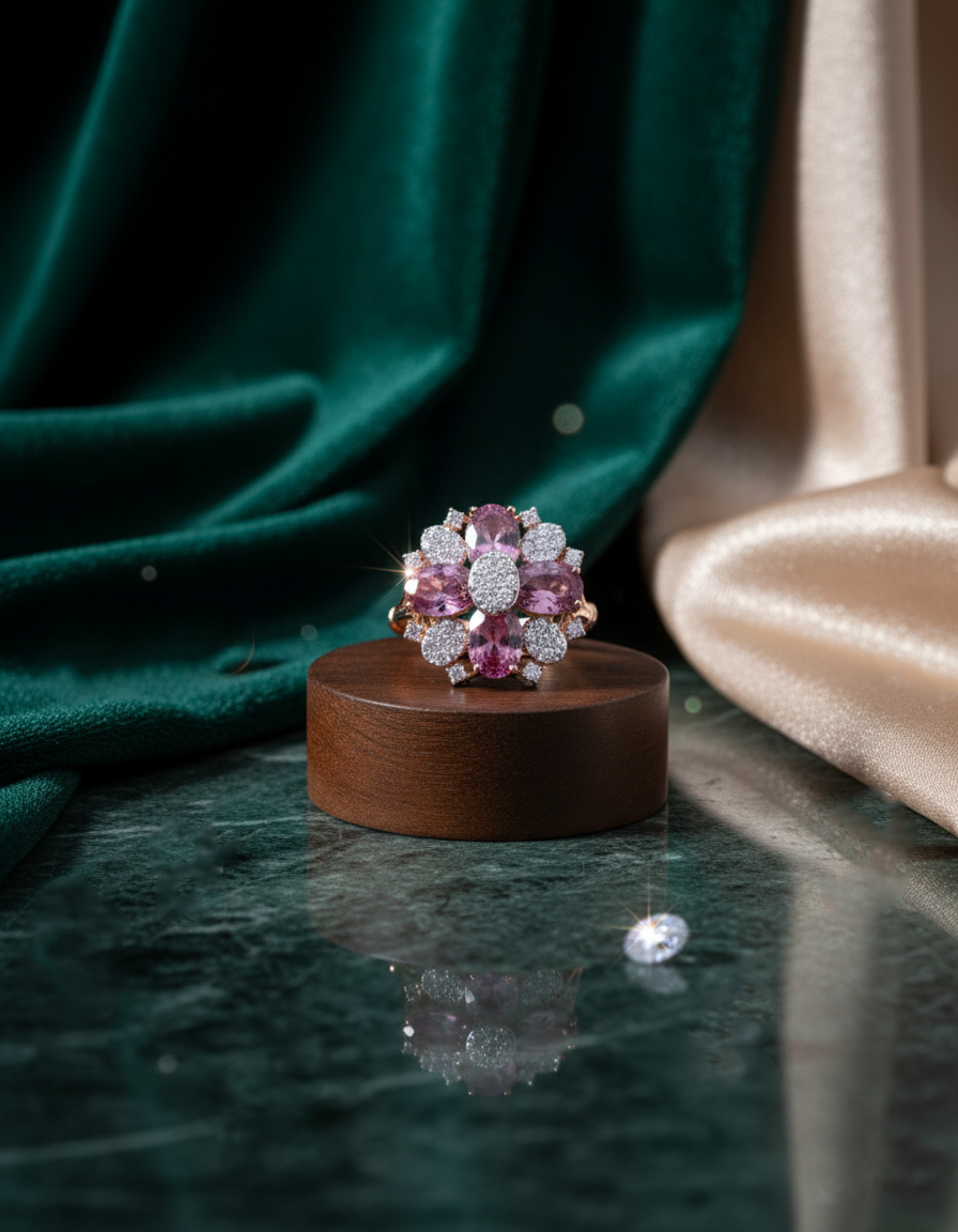 Brilliant Round-Cut Diamond Cocktail Ring in 18K Yellow Gold - K1RG18YDIA040