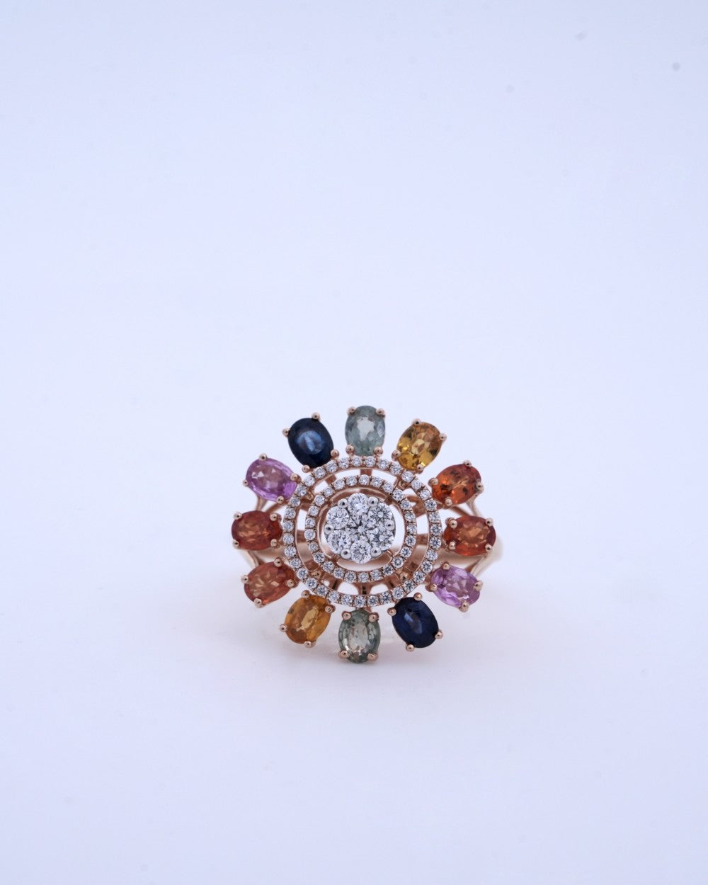 Brilliant Round-Cut Diamond Ring in 18K Yellow Gold - K1RG18YDIA047