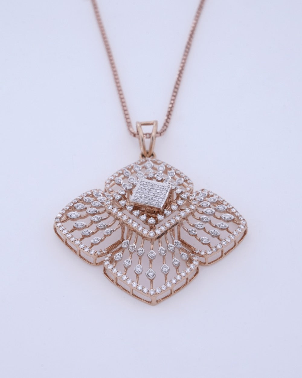 Brilliant Round-Cut Diamond Pendant in 18K Yellow Gold with interchangeable Stones - K2LT18YDIA018