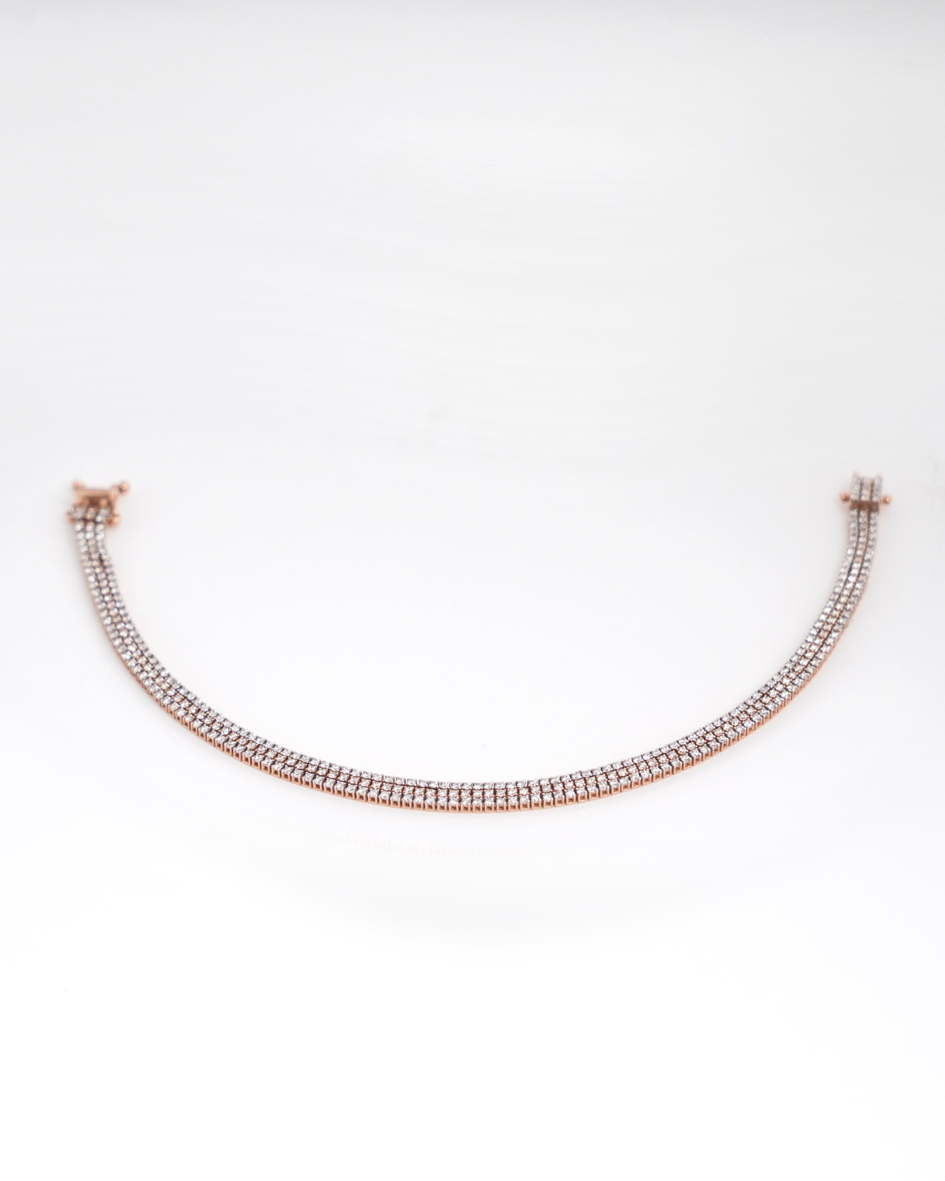 Brilliant Round-Cut Diamond Bracelet in 18K Yellow Gold - K1BR18YDIA055