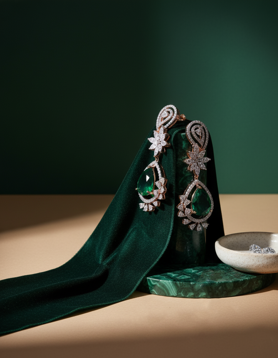 Brilliant Round-Cut Diamond Drops in 18K Yellow Gold - K1ED18YDIA009