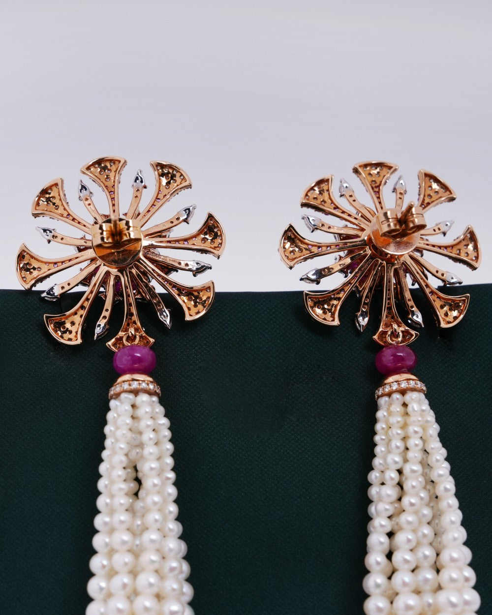 Princess & Pear-Cut Diamond Jumukkas in 18K Yellow Gold - K1EJ18YDIA012