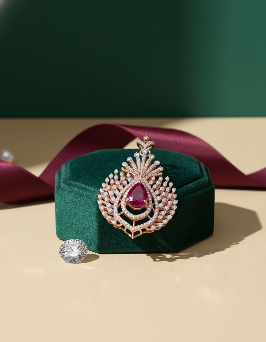 Brilliant Round-Cut Diamond Pendant in 18K Yellow Gold - K1LT18YDIA017