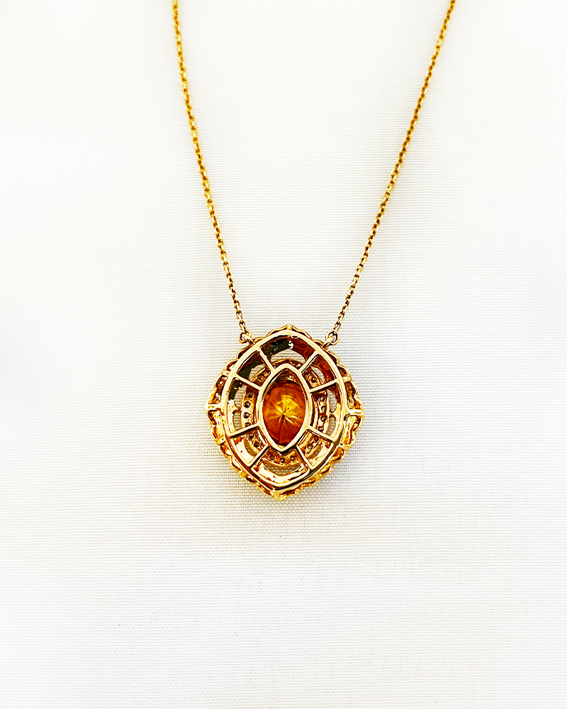 Polki Uncut Diamond Locket with Jali Work Backing - K1LT18YPOL060