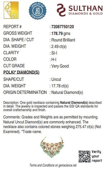 Diamond Certificate