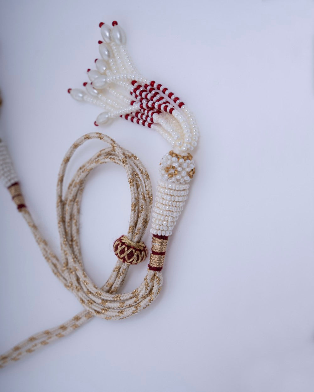 Polki Uncut Diamond Fancy Necklace with Enamal Backing - K1NK18YPOL024