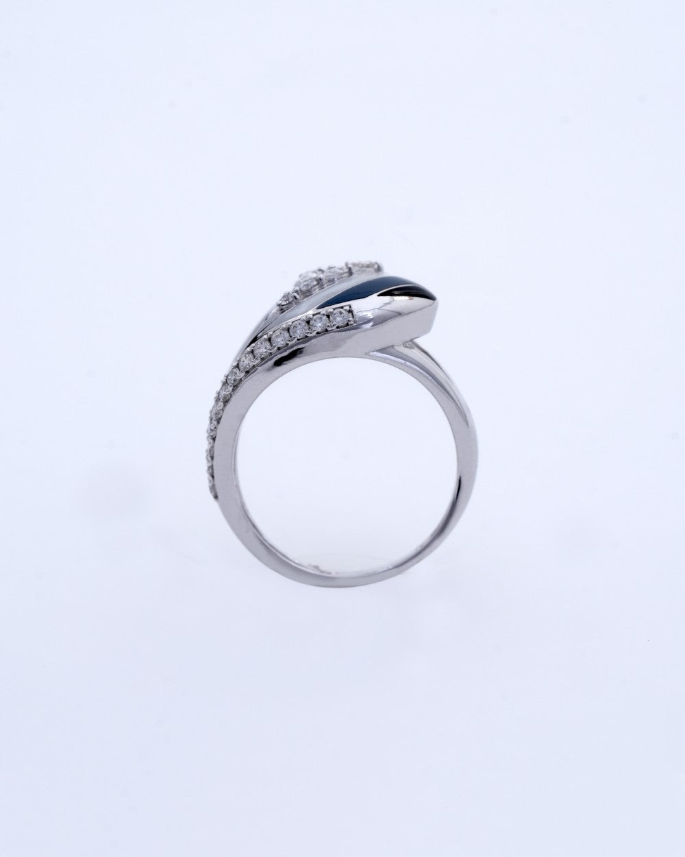 Pear-Cut Diamond Cocktail Ring in 18K White Gold - K1RG18WDIA038