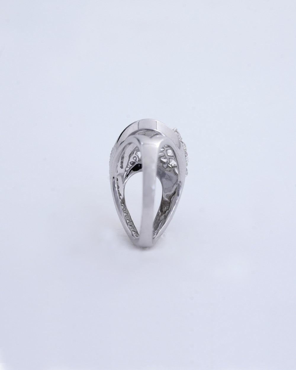 Pear-Cut Diamond Cocktail Ring in 18K White Gold - K1RG18WDIA038