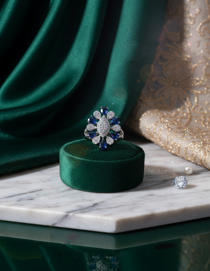 Brilliant Round-Cut Diamond Ring in 18K White Gold - K1RG18WDIA044