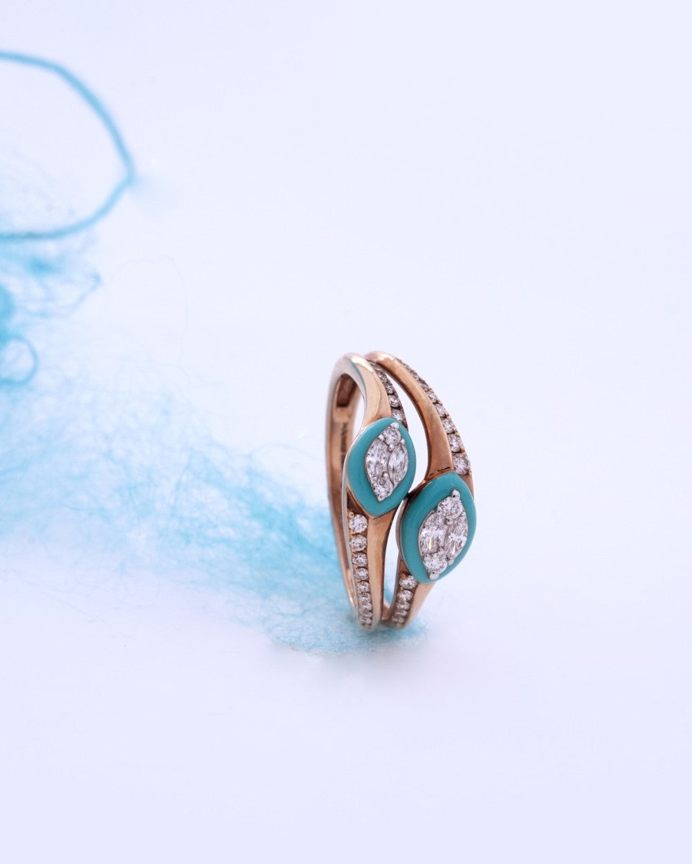 Marquise Brilliant-Cut Diamond Ring for Women in 18K Yellow Gold - K1RG18YDIA039