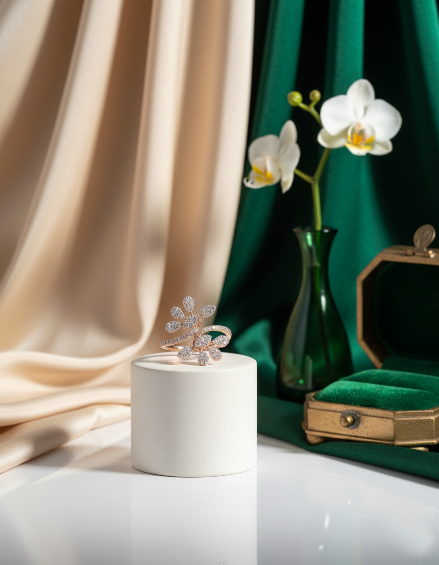 Brilliant Round-Cut Diamond Ring in 18K Yellow Gold - K1RG18YDIA046