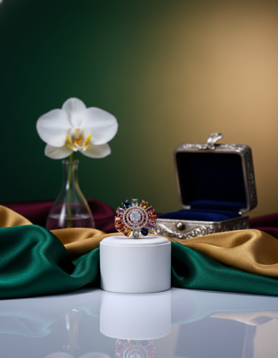 Brilliant Round-Cut Diamond Ring in 18K Yellow Gold - K1RG18YDIA047