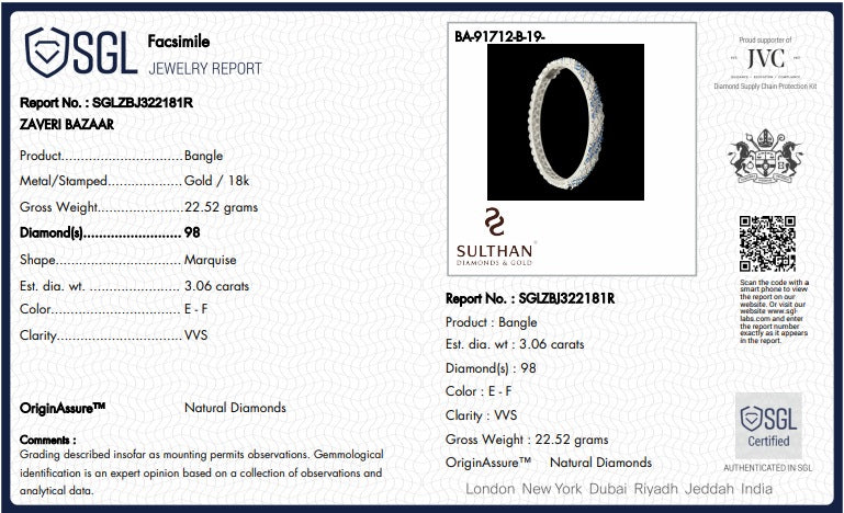 Diamond Certificate