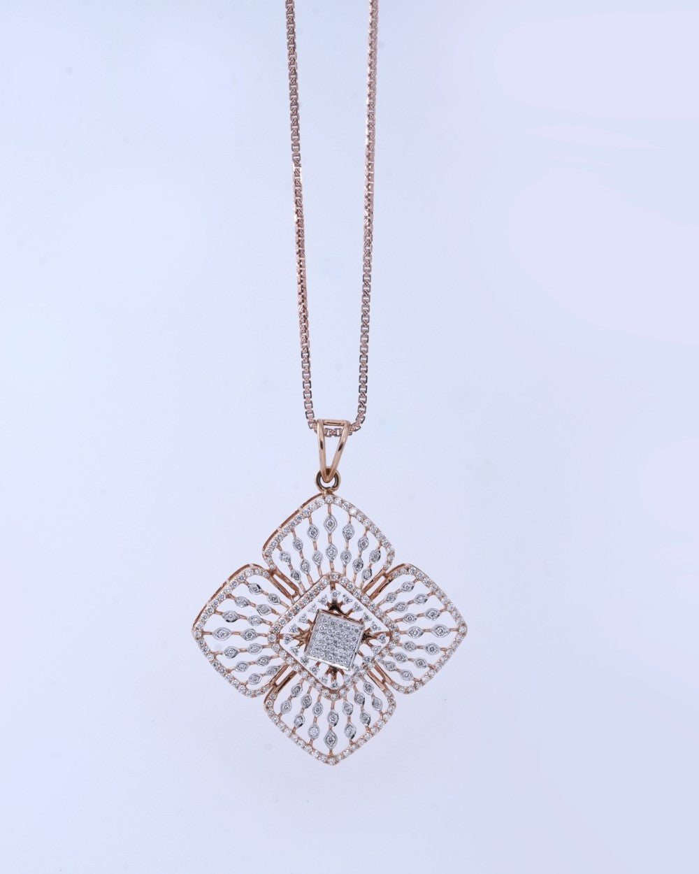 Brilliant Round-Cut Diamond Pendant in 18K Yellow Gold with interchangeable Stones - K2LT18YDIA018