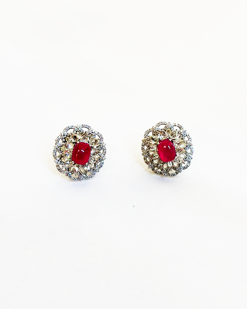 Polki Uncut Diamond Locket Set with Jali Work Backing - K3LST18WPOL061